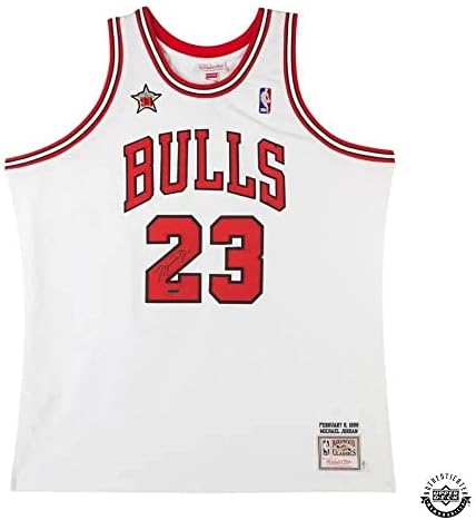 Michael Jordan Dedikált 1998 NBA All-Star Game Chicago Bulls Mitchell & Ness Jersey - Felső szint - Dedikált NBA Mezek