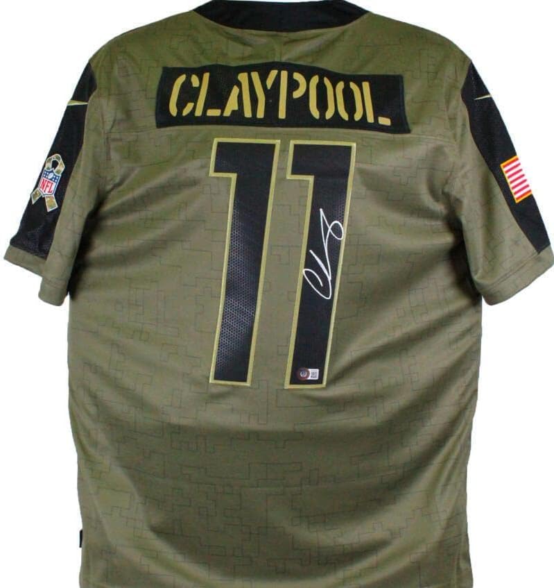 Chase Claypool Steelers Aláírt Nike Tisztelgés Szolgáltatás Limt. Játékos JSY-BAW Holo - Dedikált NFL Mezeket