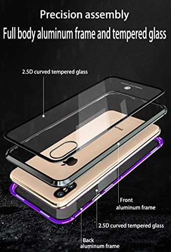 iPhone Xs MAX Esetben,360° - Os Teljes Test Elől-Hátul,Tiszta kézzel fogható HD Edzett Üveg,Beépített képernyővédő fólia