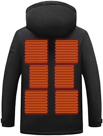 Fűtött Kabátok Férfiak, Nők, 9-Es Zóna Fűtési Könnyű Pamut Le Kapucnis Kabát USB Újratölthető Fűtés Kabátok Felsőruházat