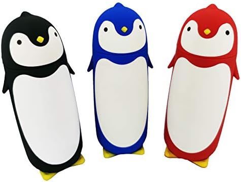 SZWGMY Pingvin Rozsdamentes Acél Üveg Vizet, Teát, Kávét Utazási Bögre Szigetelés Hot & Cold,vákuum lombik bögre (Fekete)