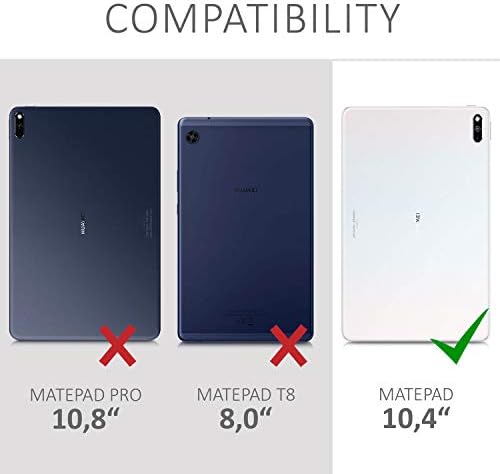 kwmobile Esetben Kompatibilis a Huawei MatePad (10.4) - Vékony Könyv, Stílus Tabletta Fedezi a Szolgáltatás - Világos Szürke
