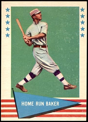 1961 Fleer 6 Home Run Baker Philadelphia Atlétika (Baseball Kártya) EX/MT Atlétika