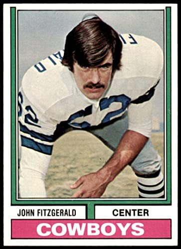 1974 Topps 526 John Fitzgerald Dallas Cowboys (Foci Kártya) NM+ Cowboyok Jackson St