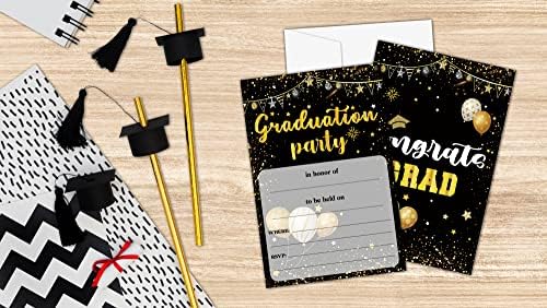 Ballagási Meghívókat a Borítékok - Érettségi Bejelentés Kártyák középiskolai/Főiskolai - Egyetemi Party Dekoráció 2022 -