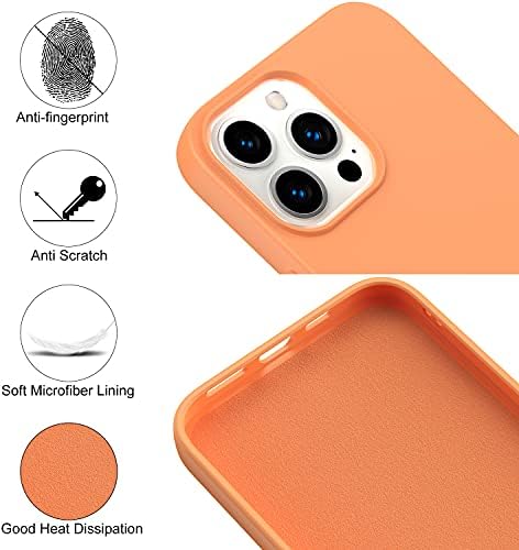 Amytor Tervezett iPhone 14 Pro Max Esetben, Szilikon Ultra Slim Ütésálló Telefon Esetében Puha Anti-Semmiből Mikroszálas