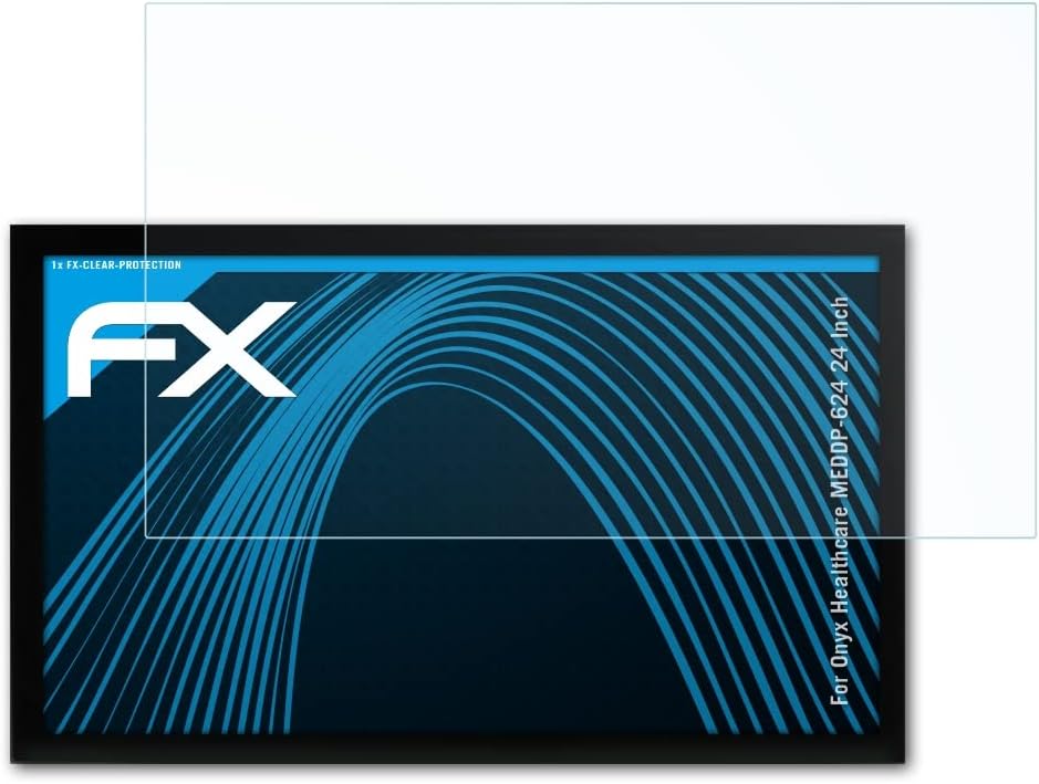 atFoliX Képernyő Védelem Film Kompatibilis Onyx Egészségügyi MEDDP-624 24 Hüvelykes Képernyő Védő, Ultra-Tiszta FX Védőfólia