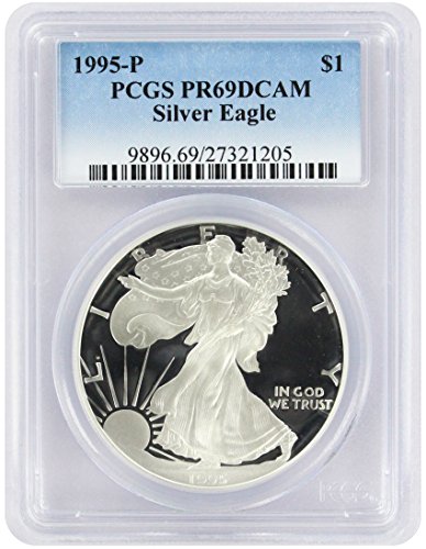 1995-P $1 Amerikai Ezüst Sas PR69DCAM PCGS