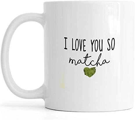 Matcha Szerető Bögre | Ó, én nagyon szeretlek | Matcha Bögre Ajándék | Matcha Tea | Zöld Tea Bögre | Bögre | Bögre Ajándék