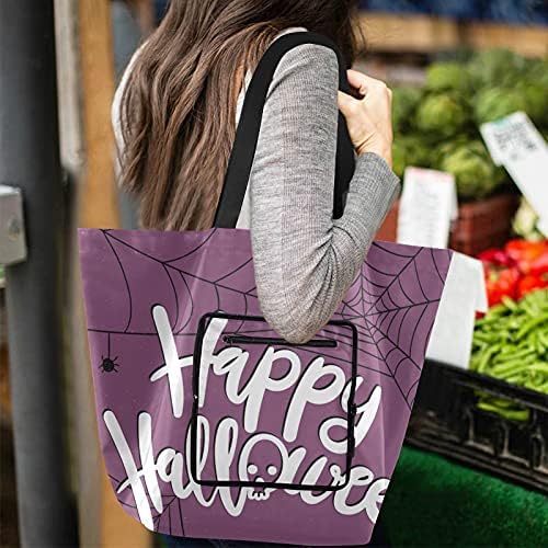Halloween-Script-A-Pók-Háló Összecsukható Váll Táska Újrahasználható bevásárlótáska Nehéz az Iskola Táska Bevásárló Táska