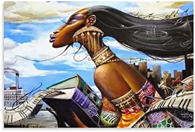 Frank Morrison-Afrikai Nők a Művészet Plakát Modern Fali Dekor Vászon Festmény Nappali, Hálószoba Prin Vászon Festmény, Poszterek,