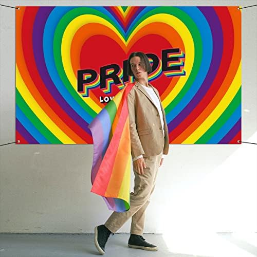 Sunwer Büszkeség Hónap Fotó Háttérben a szerelem az Szerelem június LMBT Fél Decor Szivárvány Szerelmes Szív Beltéri Kültéri