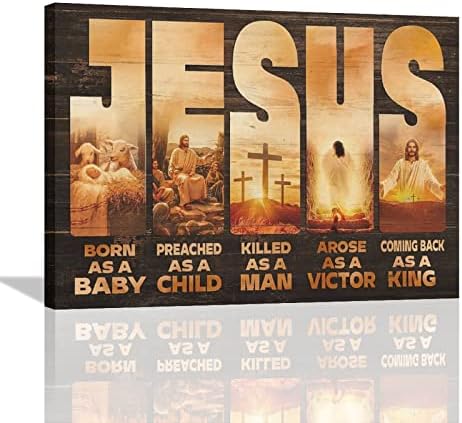 Jézus Isten Wall Art Jézus -, Bárány-Kereszt Képeket, Fali Dekor Krisztus Vallási Vászon Festmény Nyomtatás Keresztény Hit