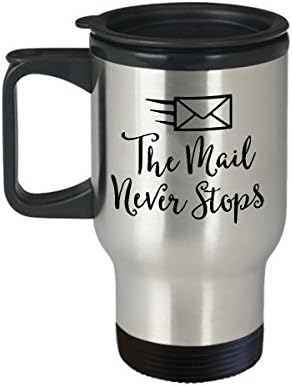 Postás Kávés Bögre Legjobb Vicces Egyedi Postás Tea Csésze Tökéletes Ötlet, hogy A Férfiak a Nők A mail soha nem áll meg