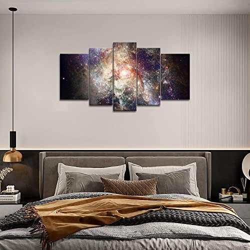 5 Panel Wall Art Csillag Mező az Űrben, Egy Ködök Festmény Nyomtatás, Vászon Absztrakt Képek lakberendezés Dekoráció Ajándék