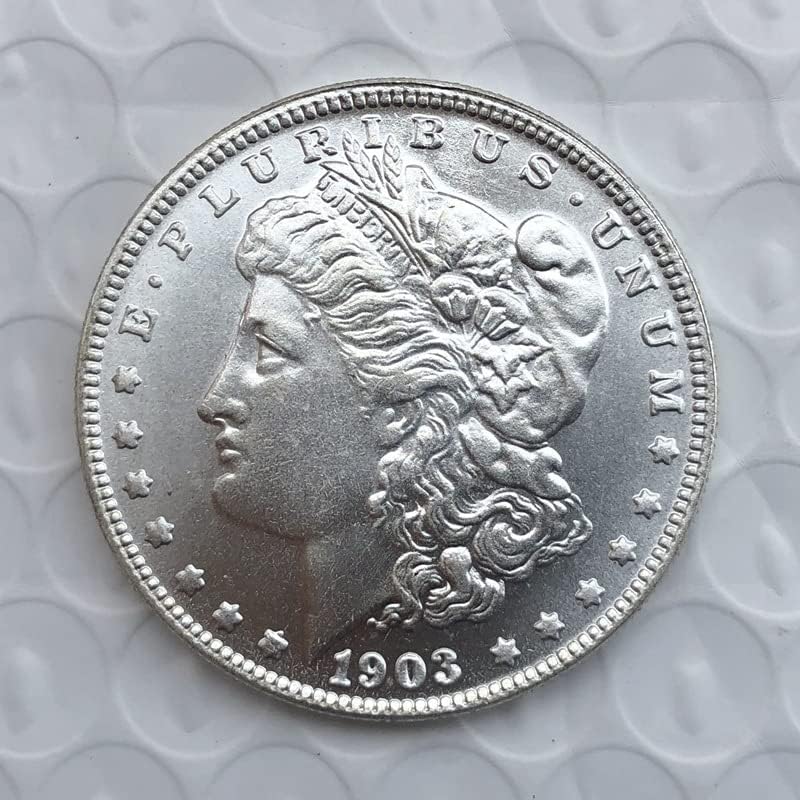 1903P Változata Amerikai Morgan Érme Ezüst Dollár Réz ezüstözött Antik Kézműves Külföldi Emlékérme