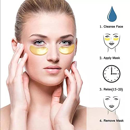 SKINGE 1pair Arany Kollagén Crystal Eye Mask Ránctalanító Szem Foltok, Hidratáló, Tápláló Anti Aging Szeme Érdekel Kombináció