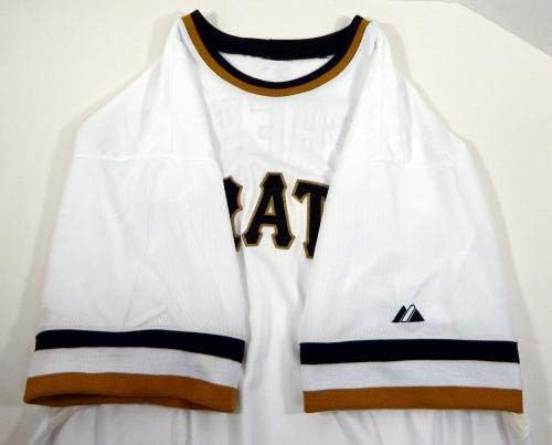 2014 Pittsburgh Pirates Kyle McPherson Játék Kiadott Fehér Jersey 1970-Es Retro TB 49 - Játék Használt MLB Mezek