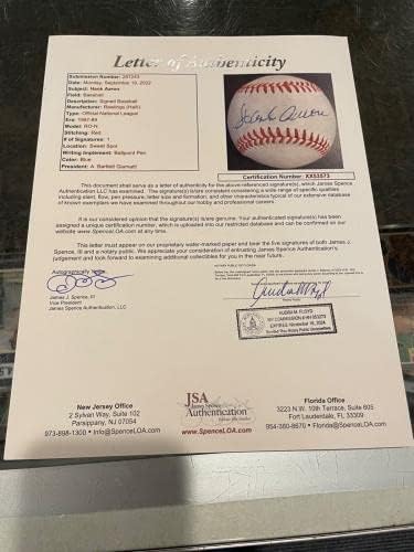 Hank Aaron Milwaukee Atlanta Braves Egyetlen Aláírt Menta Baseball Szövetség - Dedikált Baseball