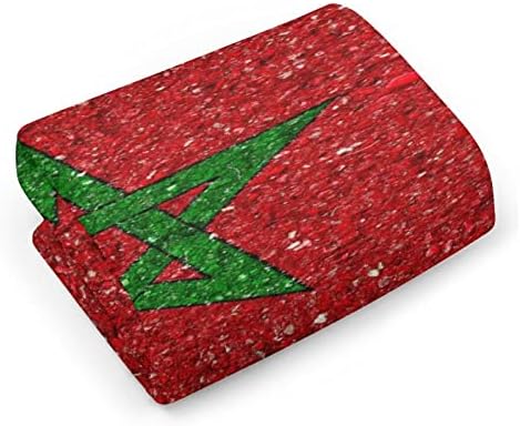 Marokkói Nemzeti Zászló Marokkó Mikroszálas Törölközőt, Szuper-Nedvszívó Törülközővel Gyors Száraz Törlőkendő