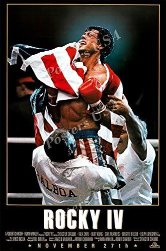 Plakátok USA-ban a Rocky IV-4 Film Poszter FÉNYES KIVITELBEN - MOV023 (24 x 36 (61cm x 91,5 cm))