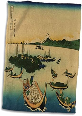 3dRose Florence Ázsiai - 1840 Kép A Japán Festmény Hajók - Törölköző (twl-62577-1)