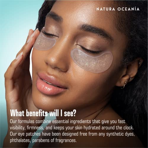 Natura Óceánia Crystal Eye Foltok, 10 Csomag – Anti Aging Fiatalító Hűtés Rugalmasságát Hidrogél Ránc Javítás Szem Maszk