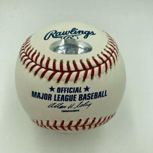 Gyönyörű Hank Aaron Aláírt Hivatalos Major League Baseball Steiner COA - Dedikált Baseball