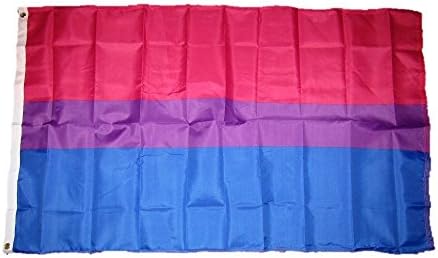 3X5 Bi Biszexuális Büszkeség Meleg Szivárvány 100D Zászló 'x5 3' Réz Végtelenített