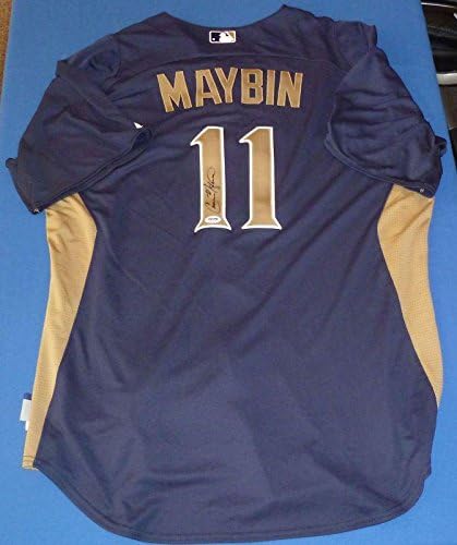 Cameron Maybin Aláírt Játék Kibocsátott 1. Padres Jersey-PSA/DNS-COA Autogram - Dedikált MLB Mezek