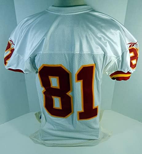 1997-ben a Kansas City Chiefs 81 Játék Kiadott Fehér Jersey 46 DP17059 - Aláíratlan NFL Játék Használt Mezek
