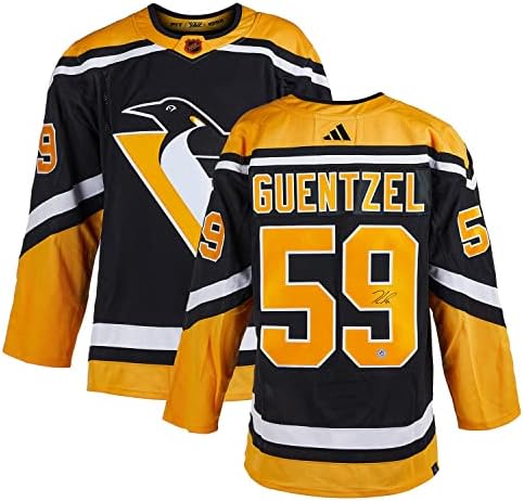 Jake Guentzel Aláírt Pittsburgh Penguins Fordított Retro 2.0 Az Adidas Jersey - Dedikált NHL-Mezek