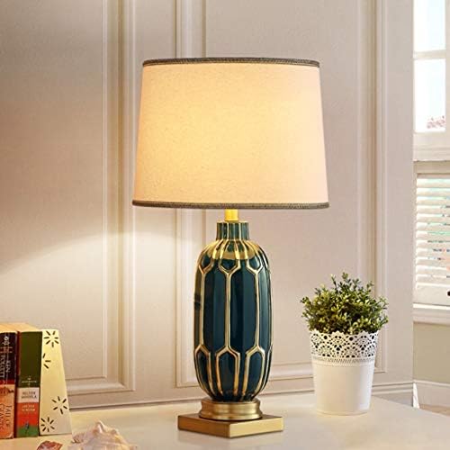 ZSEDP Amerikai Minimalista Kerámia asztali lámpa Hálószoba Házasság Kreatív Északi Fény Luxus Otthon Éjjeli lámpa Nappali