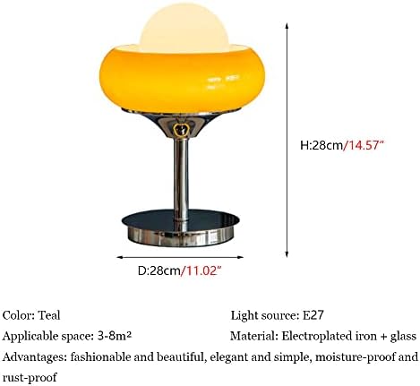 MGJXTWG Északi Tojás Fanyar Japán asztali Lámpa Meleg Retro Krémes Fehér Lámpabúra Vas Alsó asztali Lámpa szemvédő Éjszakai