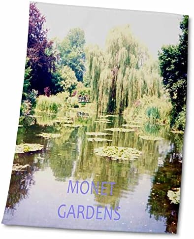 3dRose Florence Franciaország - Monet s Gardens - Törölköző (twl-28354-1)