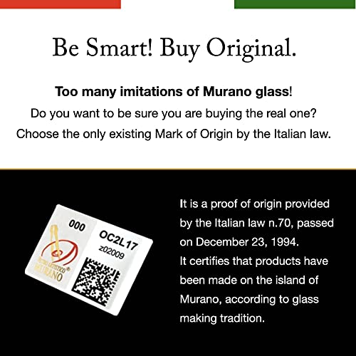 Muránói Üveg Tálban lakberendezés, Eredeti Made in Italy Üveg Alkotás, Kézzel készített Üveg Dísz, Piros Elefántcsont Üveg