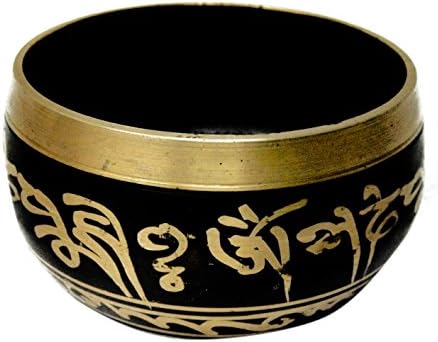 BHARAT HAAT Brass Fém Nepáli Tál Közepes Méretű, a Kézműves India művészete BH02724